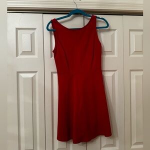 Lulus NWOT Red backless dress Size M